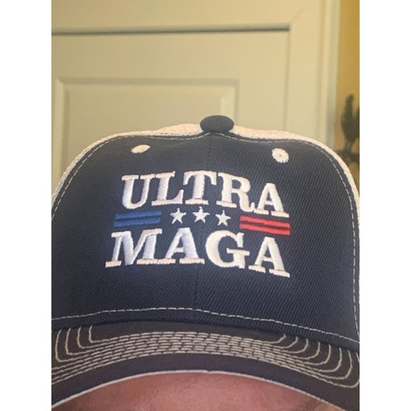 Trump Ultra MAGA 2024 Embroidered Trucker Cap Adjustable Hat Political President - Picture 5 of 5
